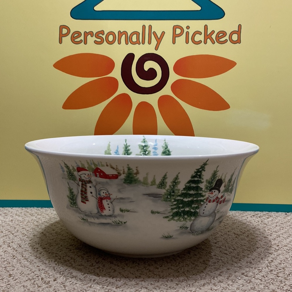 Maxcera SNOWMAN Serving Bowl